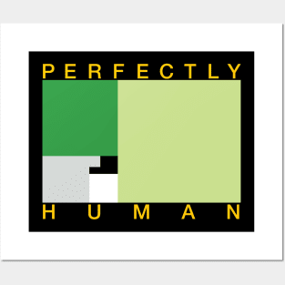 Perfectly Human - Aromantic Pride Flag Posters and Art